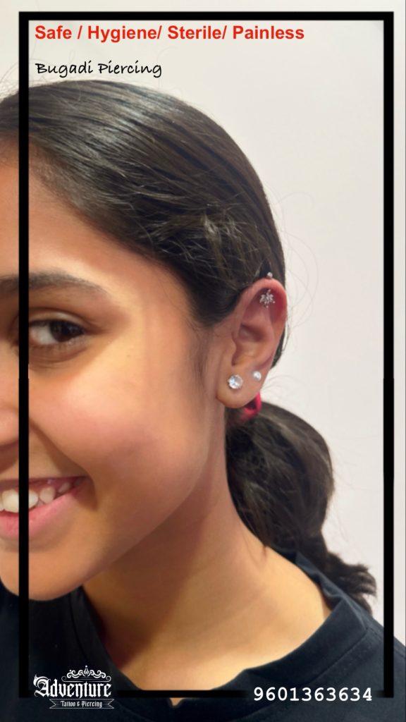 Bugadi piercing in Ahmedabad at Adventure Tattoo Piercing Studio Vastrapur