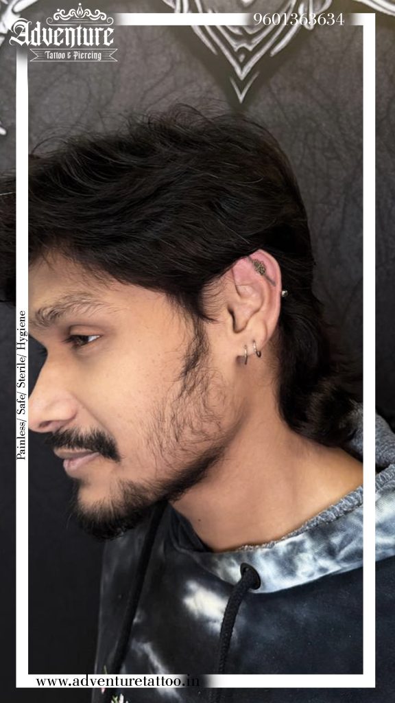 Industrial Piercing in Ahmedabad at Adventure Tattoo & Piercing