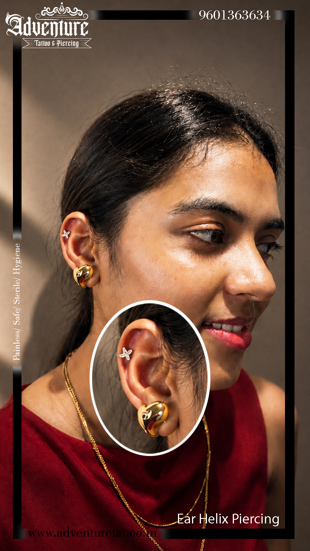 Ear Helix Piercing in Ahmedabad | Professional, Safe & Stylish Helix Piercing